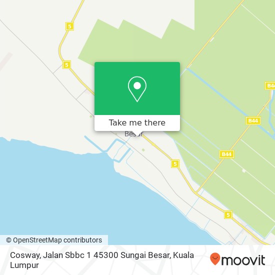 Peta Cosway, Jalan Sbbc 1 45300 Sungai Besar