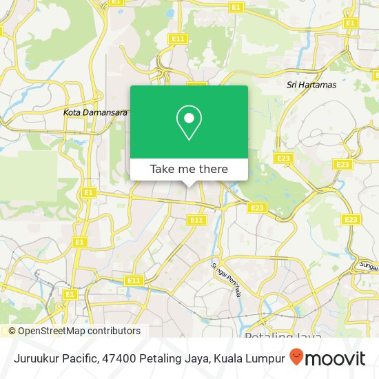 Peta Juruukur Pacific, 47400 Petaling Jaya