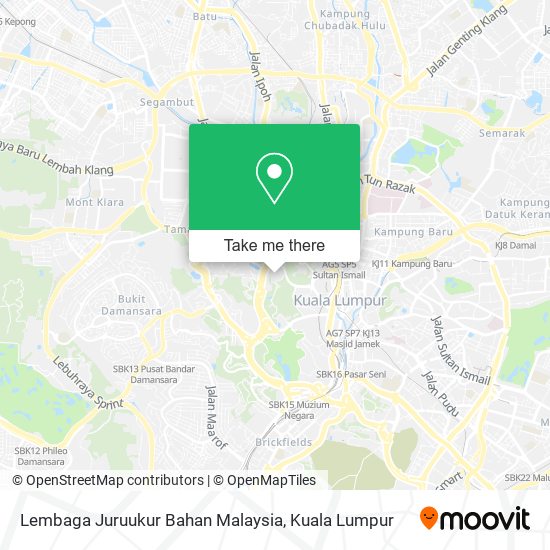 Peta Lembaga Juruukur Bahan Malaysia