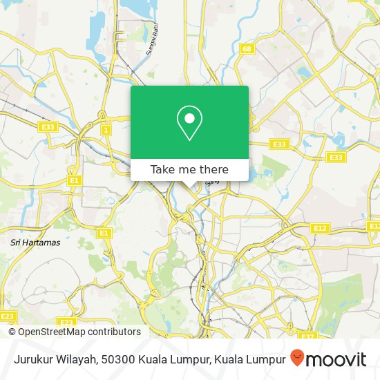 Jurukur Wilayah, 50300 Kuala Lumpur map