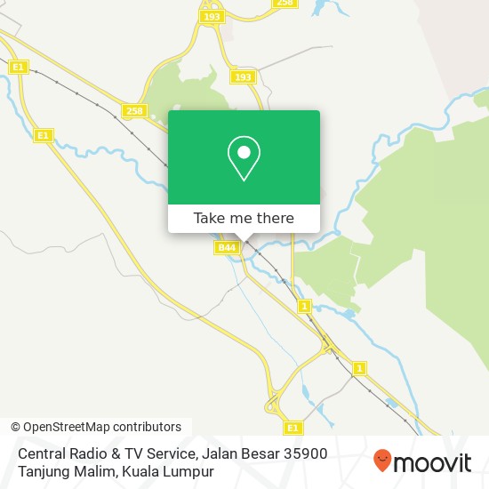 Central Radio & TV Service, Jalan Besar 35900 Tanjung Malim map