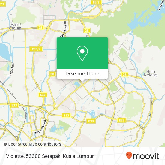 Violette, 53300 Setapak map