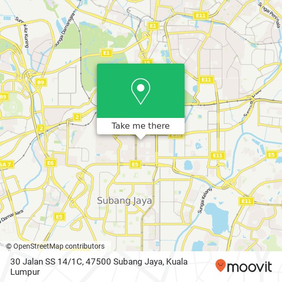 30 Jalan SS 14 / 1C, 47500 Subang Jaya map