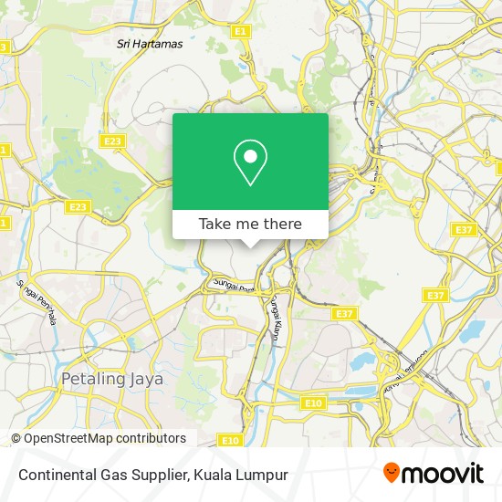 Continental Gas Supplier map