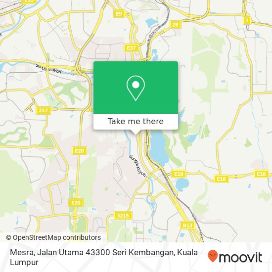 Peta Mesra, Jalan Utama 43300 Seri Kembangan