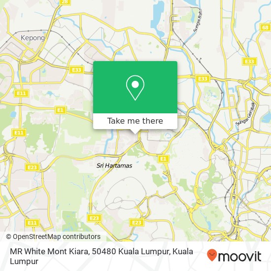 MR White Mont Kiara, 50480 Kuala Lumpur map