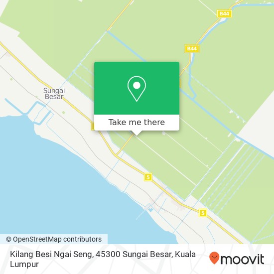 Peta Kilang Besi Ngai Seng, 45300 Sungai Besar