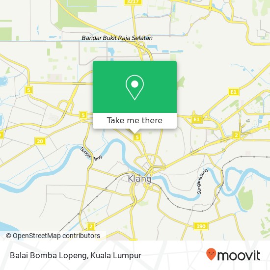 Balai Bomba Lopeng map