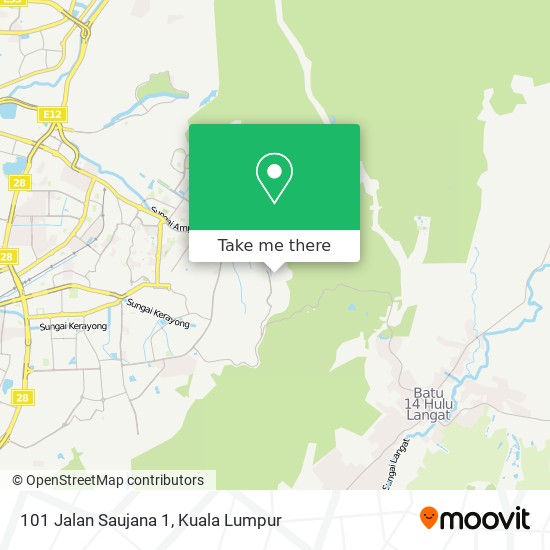 101 Jalan Saujana 1 map