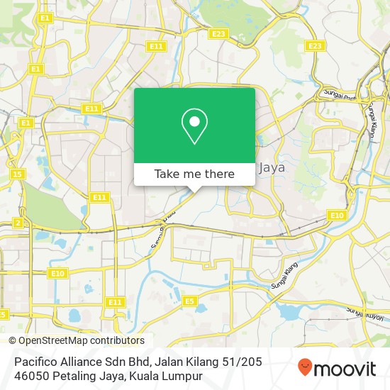 Peta Pacifico Alliance Sdn Bhd, Jalan Kilang 51 / 205 46050 Petaling Jaya