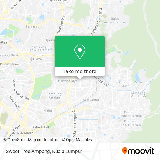 Sweet Tree Ampang map
