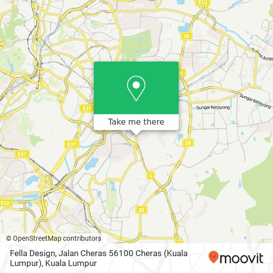 Fella Design, Jalan Cheras 56100 Cheras (Kuala Lumpur) map