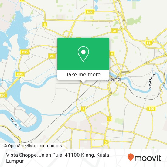 Vista Shoppe, Jalan Pulai 41100 Klang map