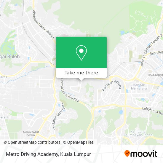 Metro Driving Academy map