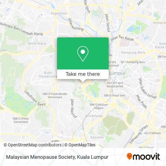 Malaysian Menopause Society map