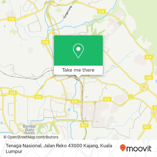 Peta Tenaga Nasional, Jalan Reko 43000 Kajang