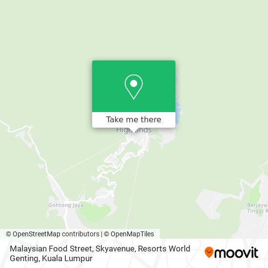 Malaysian Food Street, Skyavenue, Resorts World Genting map