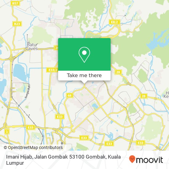 Imani Hijab, Jalan Gombak 53100 Gombak map