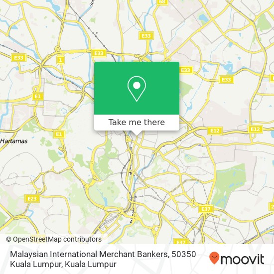 Malaysian International Merchant Bankers, 50350 Kuala Lumpur map