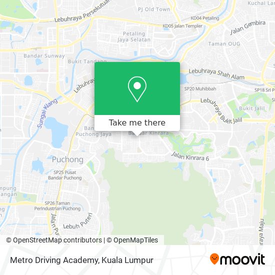 Metro Driving Academy map