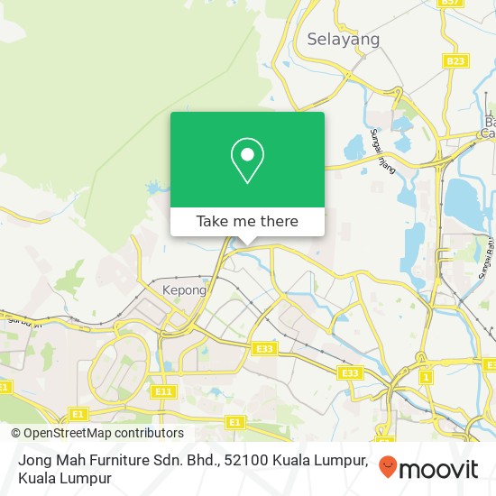 Jong Mah Furniture Sdn. Bhd., 52100 Kuala Lumpur map