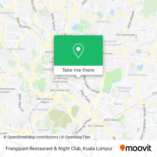 Frangipani Restaurant & Night Club map