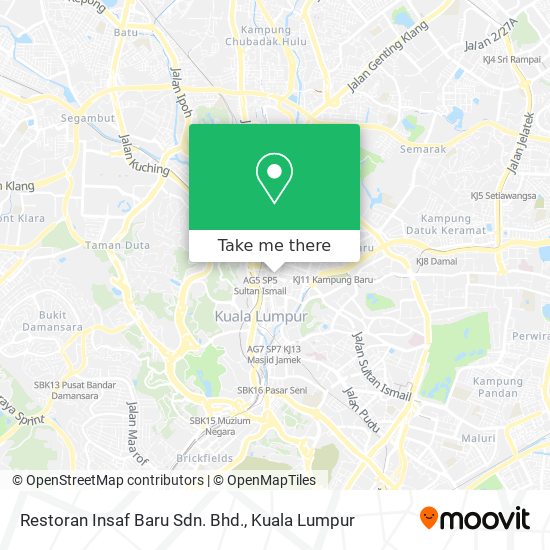 Peta Restoran Insaf Baru Sdn. Bhd.