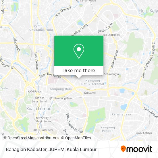 Bahagian Kadaster, JUPEM map