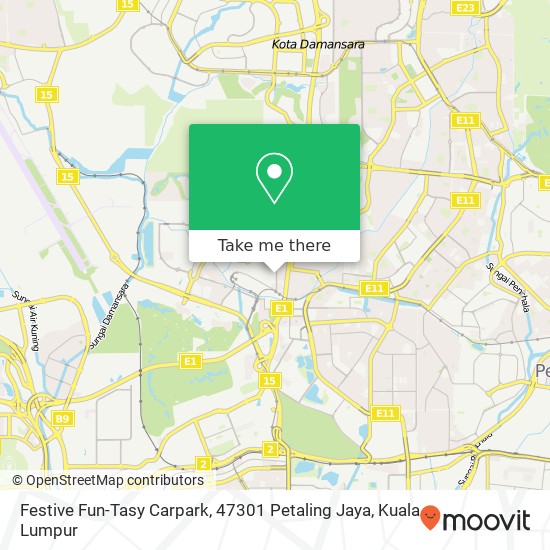 Festive Fun-Tasy Carpark, 47301 Petaling Jaya map