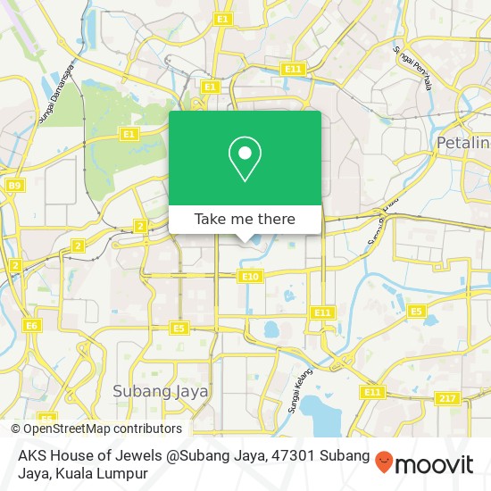 Peta AKS House of Jewels @Subang Jaya, 47301 Subang Jaya