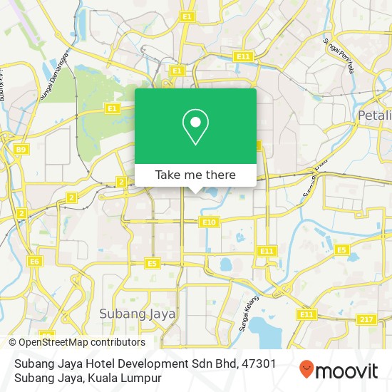 Peta Subang Jaya Hotel Development Sdn Bhd, 47301 Subang Jaya