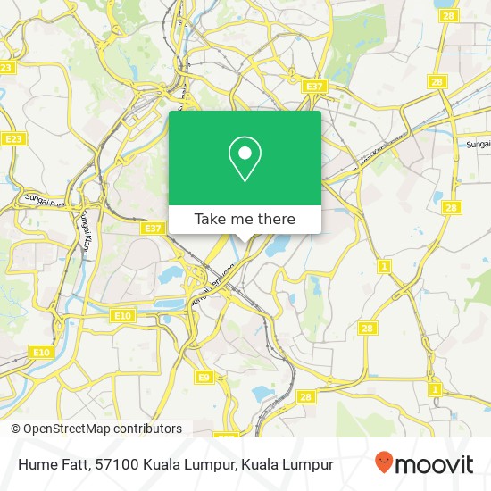 Peta Hume Fatt, 57100 Kuala Lumpur