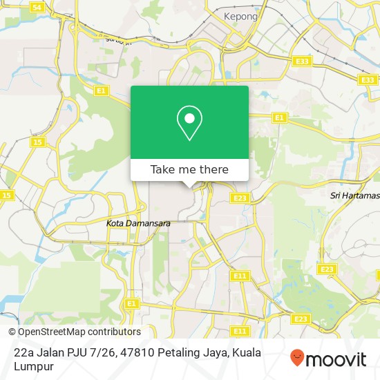 22a Jalan PJU 7 / 26, 47810 Petaling Jaya map