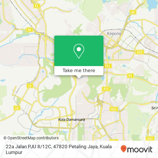 22a Jalan PJU 8 / 12C, 47820 Petaling Jaya map