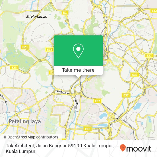 Tak Architect, Jalan Bangsar 59100 Kuala Lumpur map