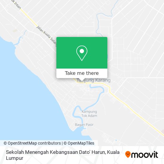 Sekolah Menengah Kebangsaan Dato' Harun map