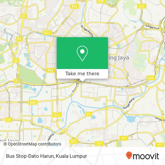 Bus Stop-Dato Harun map