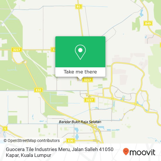Guocera Tile Industries Meru, Jalan Salleh 41050 Kapar map