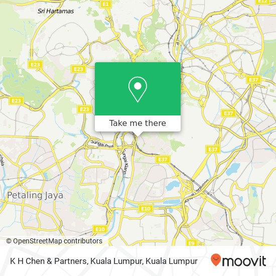 K H Chen & Partners, Kuala Lumpur map
