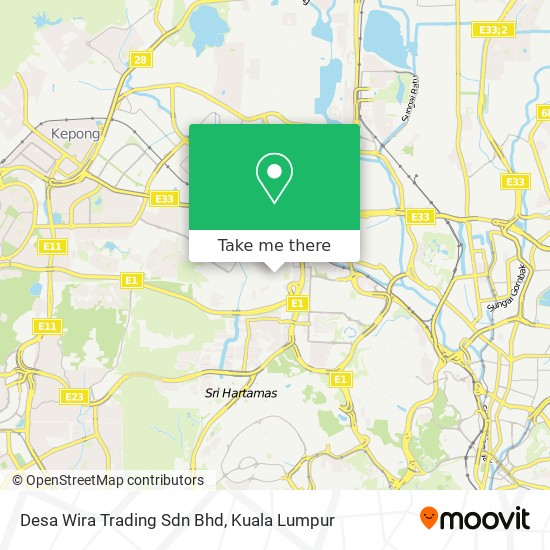 Desa Wira Trading Sdn Bhd map