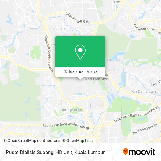 Pusat Dialisis Subang, HD Unit map