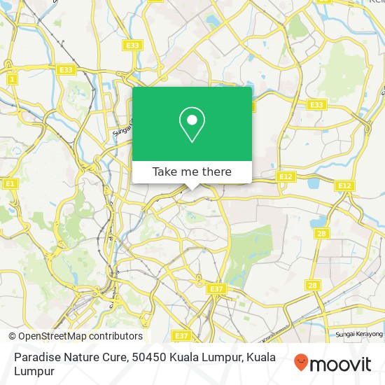 Paradise Nature Cure, 50450 Kuala Lumpur map