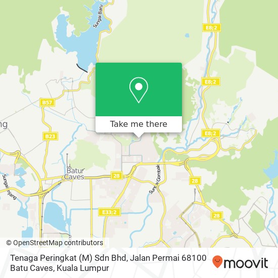 Tenaga Peringkat (M) Sdn Bhd, Jalan Permai 68100 Batu Caves map