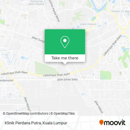 Peta Klinik Perdana Putra