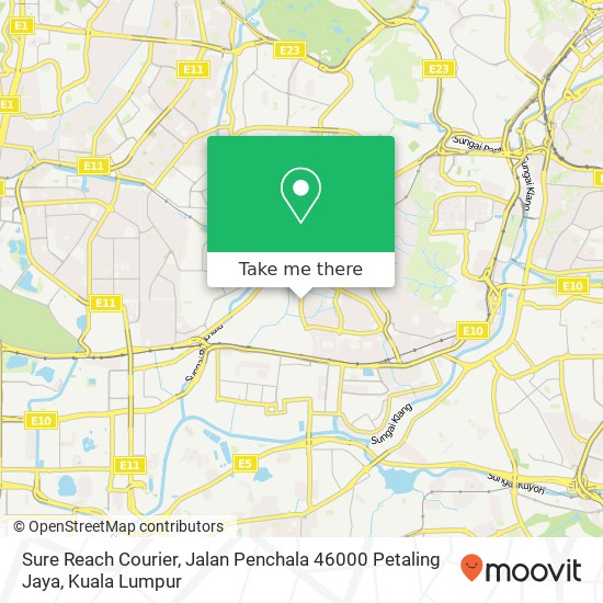 Peta Sure Reach Courier, Jalan Penchala 46000 Petaling Jaya