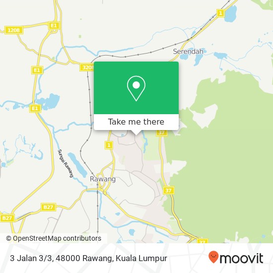 3 Jalan 3/3, 48000 Rawang map