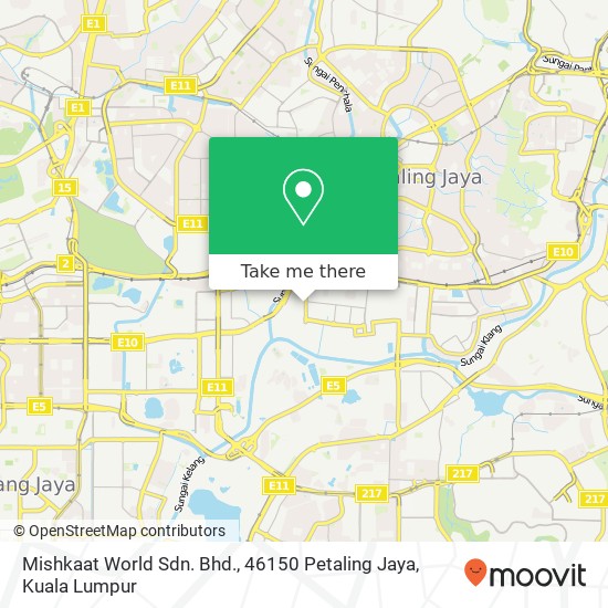 Mishkaat World Sdn. Bhd., 46150 Petaling Jaya map