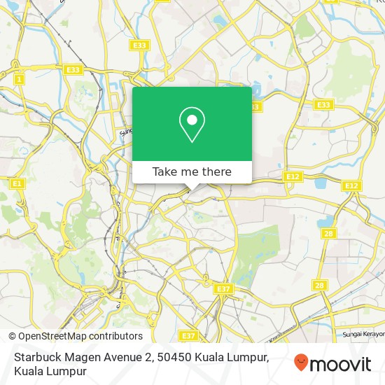 Starbuck Magen Avenue 2, 50450 Kuala Lumpur map