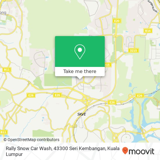Peta Rally Snow Car Wash, 43300 Seri Kembangan