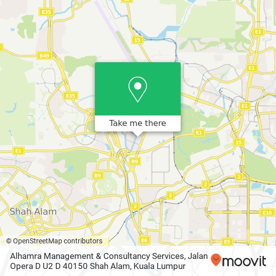 Alhamra Management & Consultancy Services, Jalan Opera D U2 D 40150 Shah Alam map